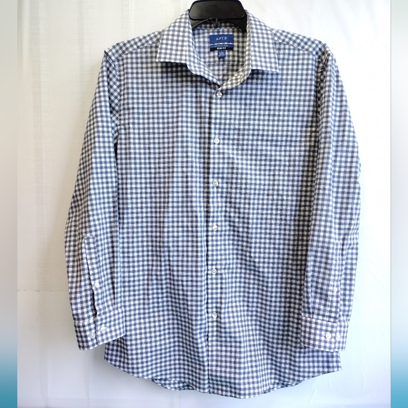 Mens Apt. 9 Slim Fit Premier Flex Stretch Dress Shirt Long Sleeve L (16-16.5) - Picture 1 of 9